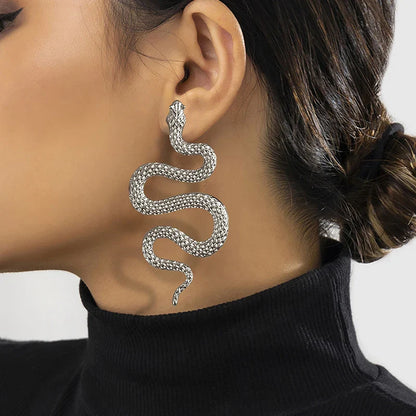 Rock Halloween Snake Avant-garde Trend Fashion Sexy Personalized Gothic Exaggerated Earring