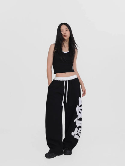 Street Black Dance Graffiti Halloween Pants