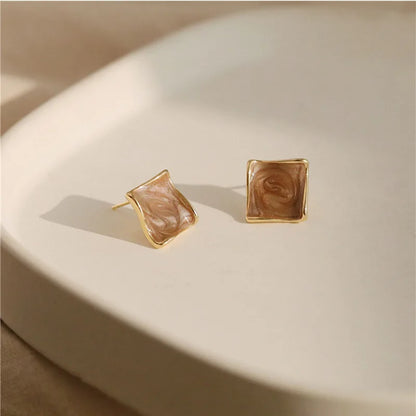 Lozenge Square Female Fashion Lady Geometric Sexy Contracted Earring