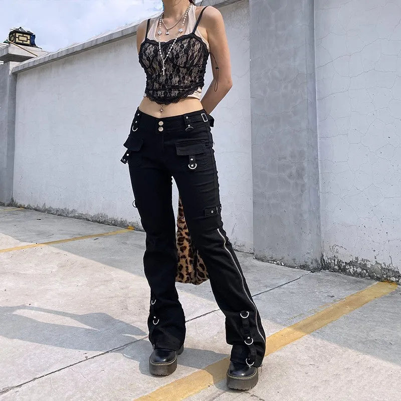 Dark Y2K Punk Halloween Pants