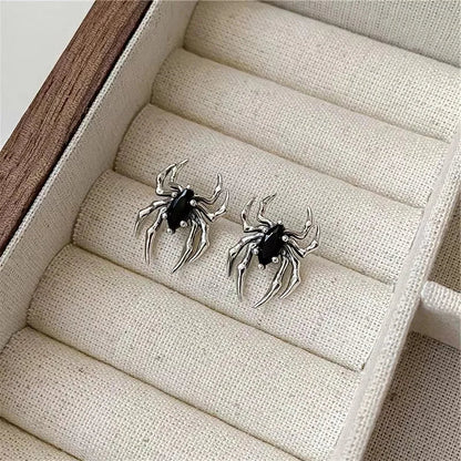 Zircon Party Jewelry Gothic Retro Fashion Black Design Halloween Old Earring