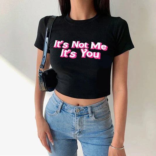 Not Me Not You Custom Crop Top Fairy Grunge Crop Top