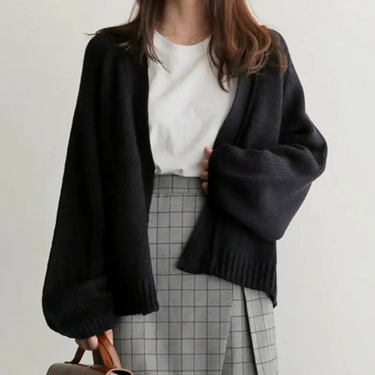 Knitted Cardigan Women 2024 Autumn Pull Femme Long Sleeve Knitwear Winter Casual Coat