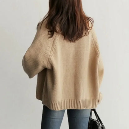 Knitted Cardigan Women 2024 Autumn Pull Femme Long Sleeve Knitwear Winter Casual Coat