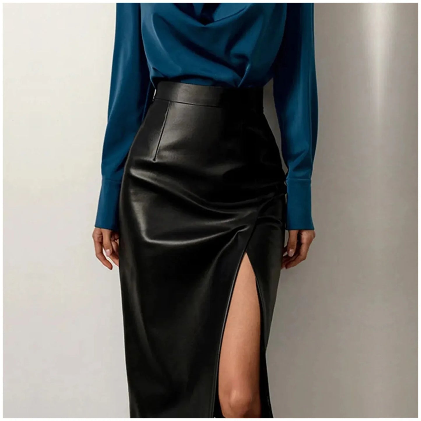 2024 Women Asymmetrical Streetwear Waist Fashion With Pockets Blue Short Jeans Skirt