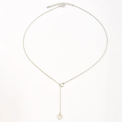 New Fashion Tiny Heart Chain Minimalist Collar Holiday Beach Statement Necklake