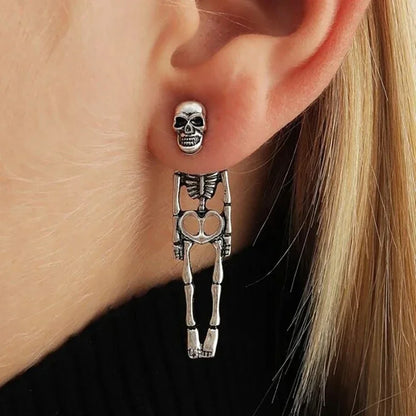 Hop Gift Fashion Drop Gothic Dropped Trend Skull Hip Halloween New Earring