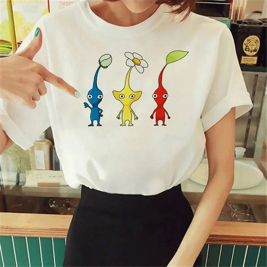 New Pikmin Anime Comics Graphic T-Shirt