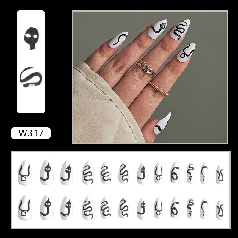 Halloween Sweet Wearable Shadow Snake on Press Cool Nail