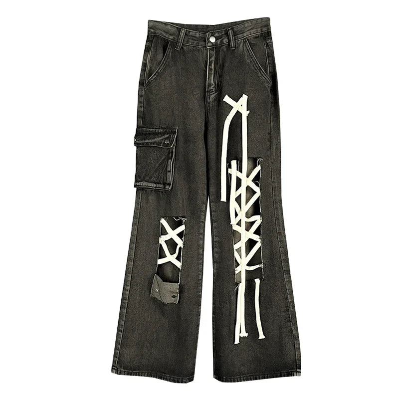 Grunge Halloween Ripped Hole Pants