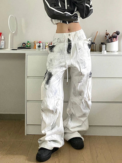 Plus Halloween Dirty Size Wash Pants