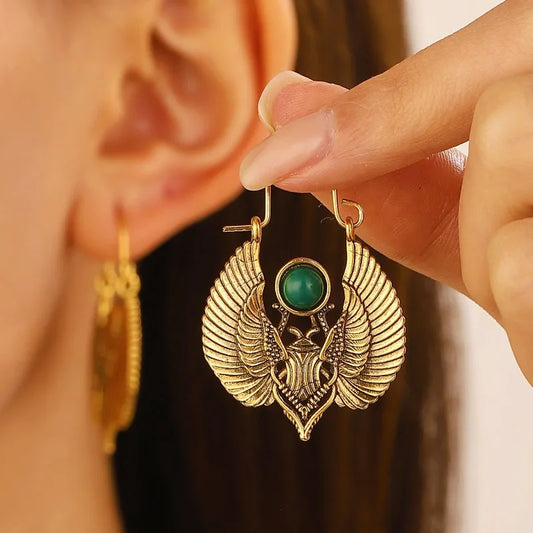 Sacred Fashion Big Retro Egyptian Party Tribe Women's Gipsy Bohemian Earring