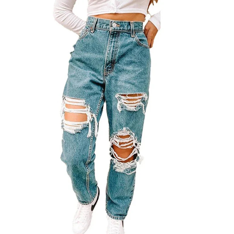 Retro For Summer 2024 New High-waisted Slimming Versatile Loose Design Jeans