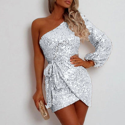 Solid Low Cut Backless Slim Summer Party Mini Fashion Dress