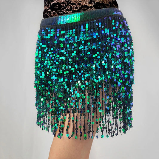 Fashion Glitter Sequined Night Club Wear Pencil Hip Package Mini New Skirt