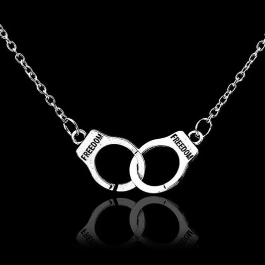 Set Steampunk Handcuff For Women Bracelet Gift Jewelry Anklet Chain Pendant Necklace