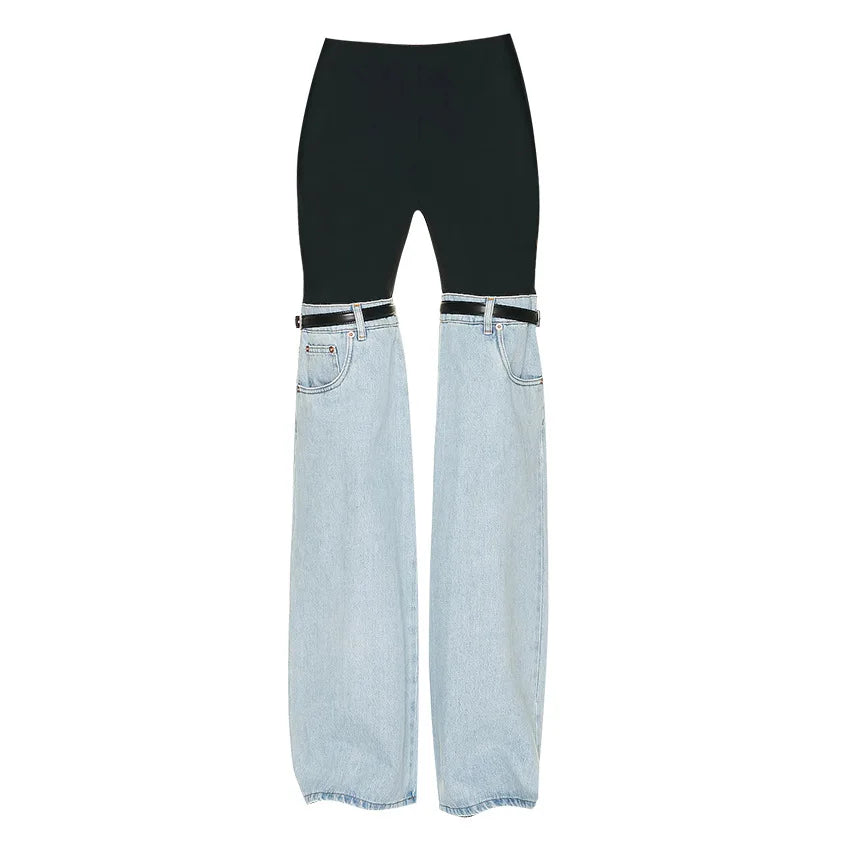 New Rise Streetwear Loose Denim Low Fashion Wide Summer Jeans