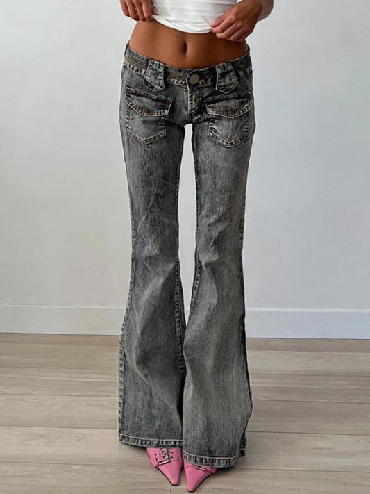 Slim High Autumn Waisted Slouchy Loose Fashion Retro Winter Street Denim Jeans