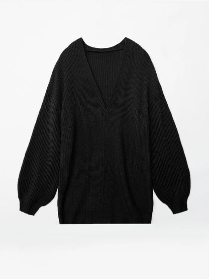 Cozy Stylish Autumn Winter Mid-length Knitwear Sweater Jacket Cardigan