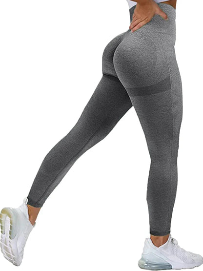 Seamless High Waist Push Up Sexy Gym Fashion Black Sports Leggings