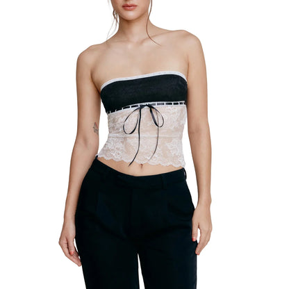 Tube Going Out Sexy Bandeau Corset Cropped Streetwear Crop Strapless Top