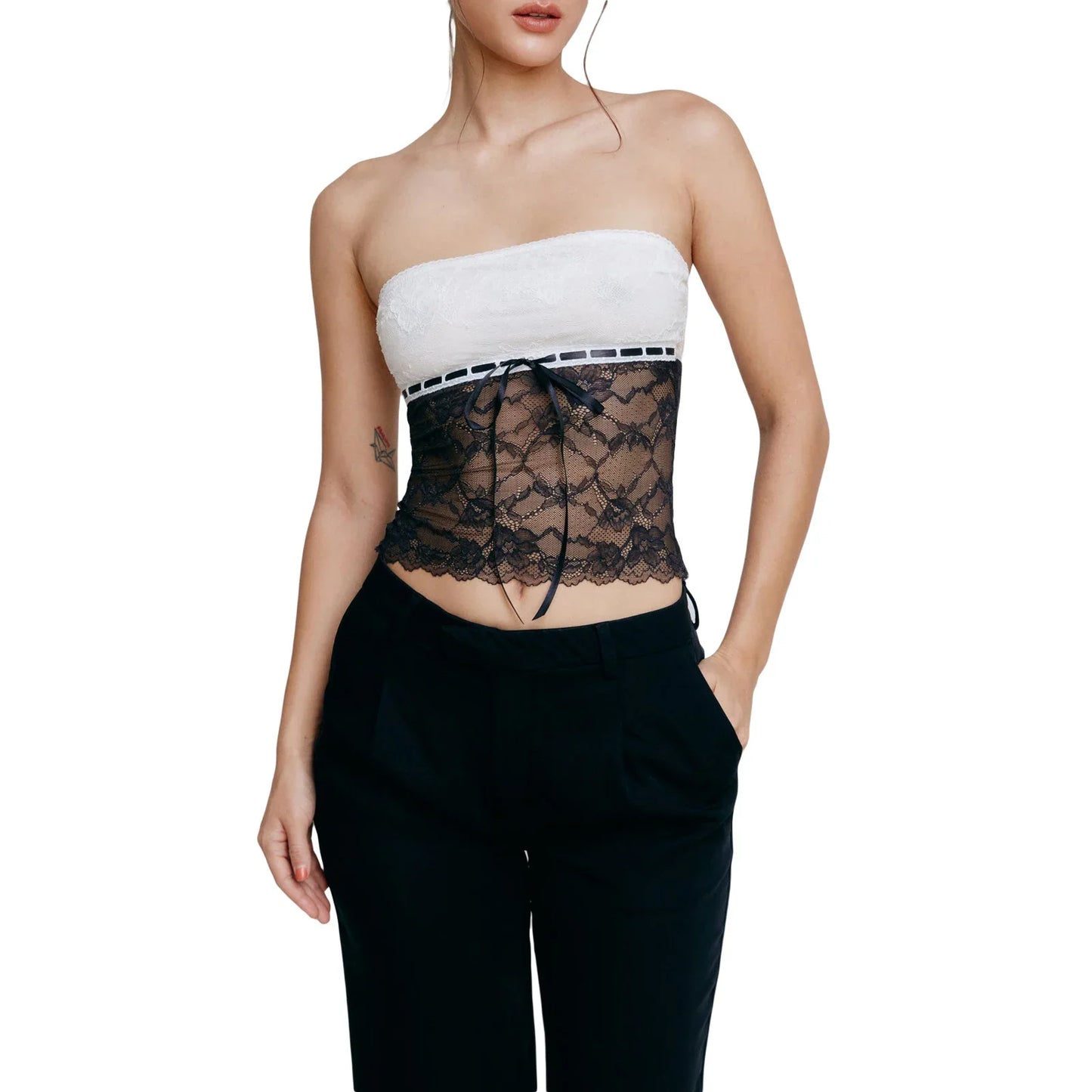 Tube Going Out Sexy Bandeau Corset Cropped Streetwear Crop Strapless Top