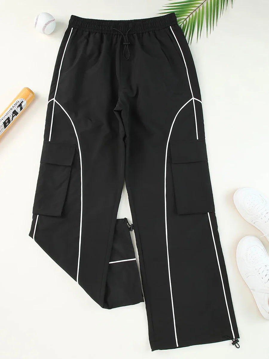 Baggy Cargo Sweat Casual Joggers Workout Lounge Grunge Streetwear Y2k Pants