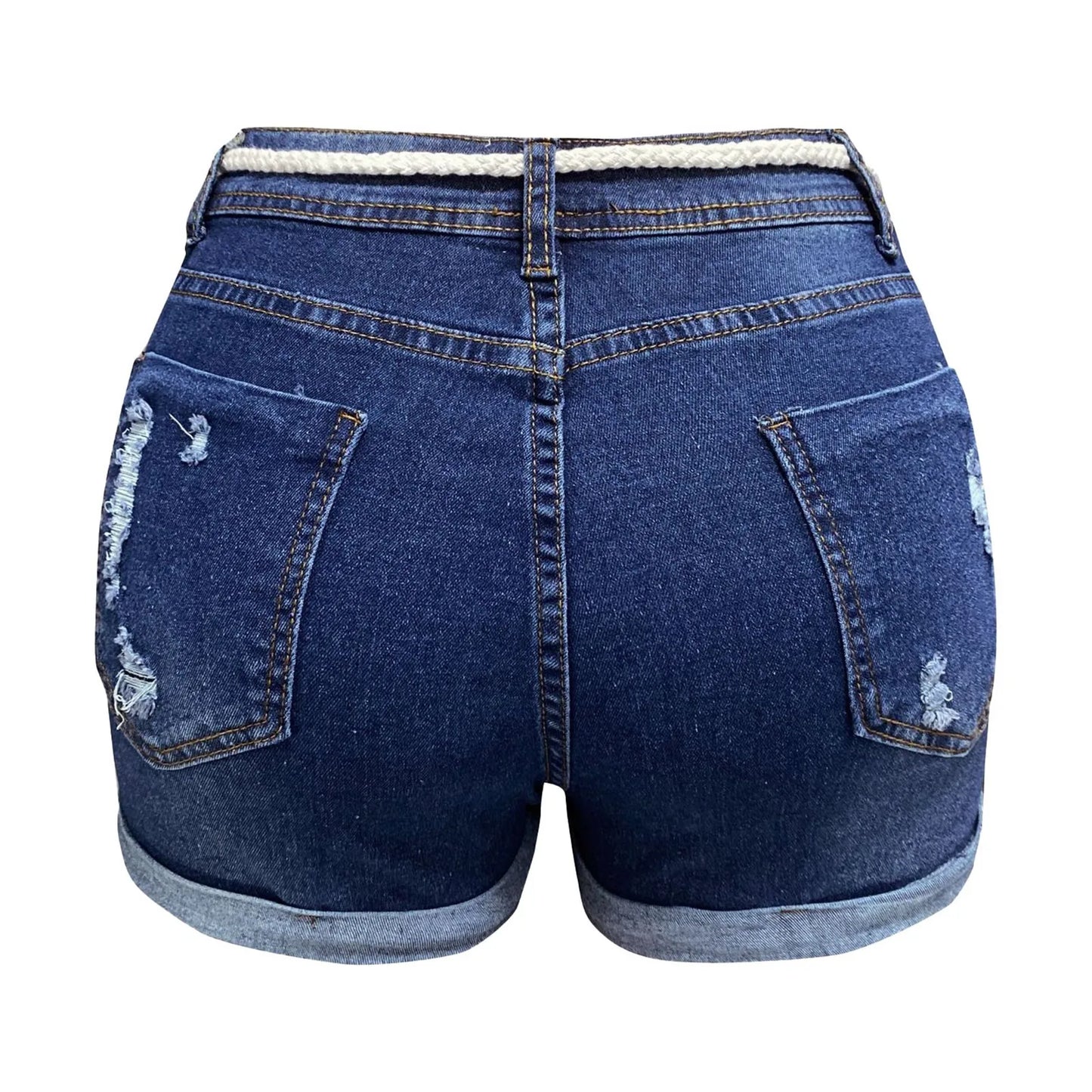 Summer Denim Women 2024 New High Waist Jeans Femme Aesthetic Casual Shorts